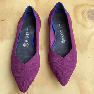 Rothy’s The Point Orchid Purple Ballet Flats